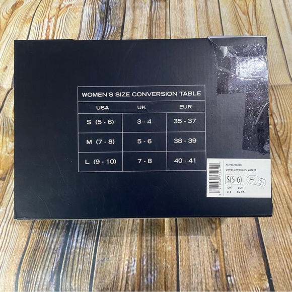 NIB Nautica Alivea Black Slip On Slippers Size 5/6 - Picture 3 of 3